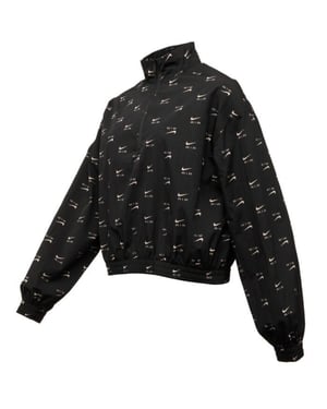 Chaqueta fina negra con logo integral de Nike