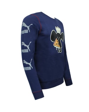 PUMA X Tyakasha para hombre sudadera sudadera gráfica estampado jersey marina 578422 06