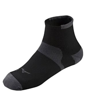 Calcetines de Running Mizuno Race Low Negro/Gris para Hombre