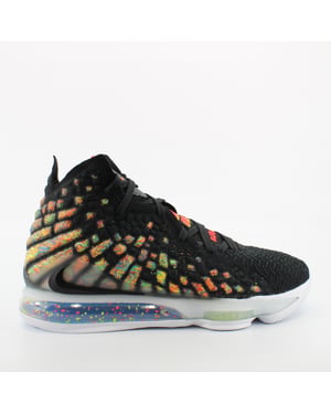 Nike LeBron XVII Black Textil Unisex Lace Up entrenadores BQ3178 005