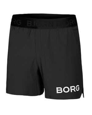 Björn Borg - Pantalón Corto de Entrenamiento Técnico, Hombre - Negro