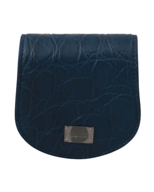 Estuche para condones de cuero azul para hombre Dolce & Gabbana
