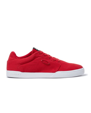 Oakley Flyer Lace-Up Red Canvas Mens PLIMSOLLS 13551 465