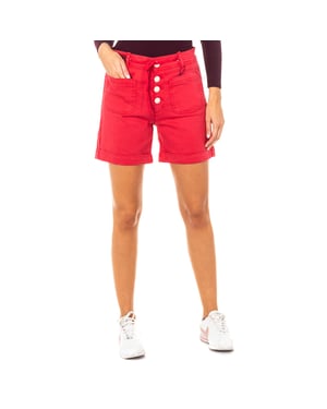 Short con bajos con dobladillo y trabillas para cinturón LWB001 mujer