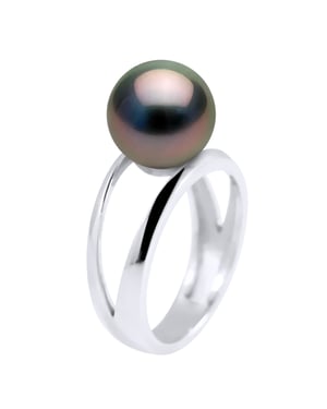 Ring Rush Modern Tahiti Pearl Ronda 9-10 mm 925