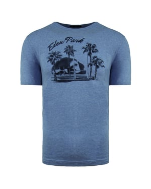 Camiseta Eden Park Paris Beach Logo Hombre Azul