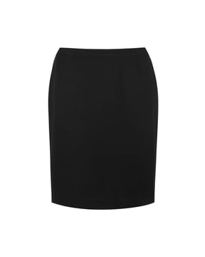 Top crema con cuello Peter Pan negro.