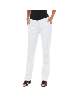 Pantalon Largo estilo chino con bajos rectos 70DBF0028-R123 mujer