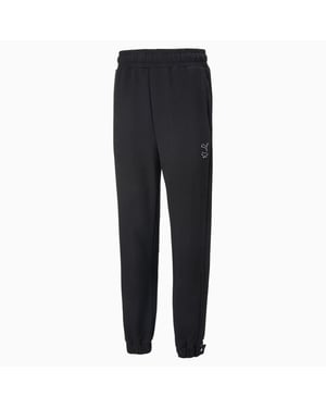 Puma x Maison Kitsune Black Stretch Winist Mens Pantalones de pista 532326 01