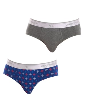 Pack-2 Slips Básicos tejido transpirable KL2014 hombre