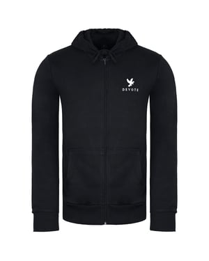 Devoto London Dove Mens Black/White Hoodie