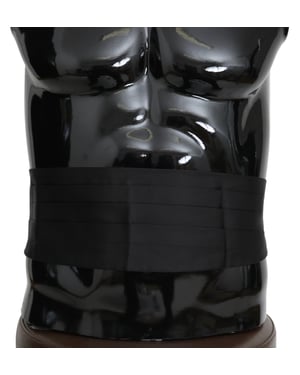 Cinturón para hombres Dolce & Gabbana gris en 100% seda