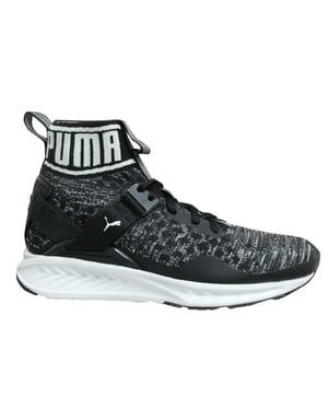 Puma Ignite Evoknit Black Lace Up Slip On Funcion Trainers - Mujeres