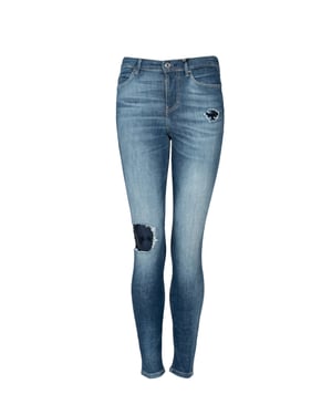 Guess Vaqueros Skinny de mujer azul