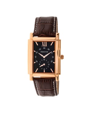 Reloj automático Heritor Frederick con correa de cuero
