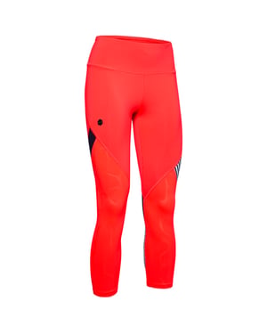 Under Armour Womens Rush en relieve Leggings de cultivo de brillo TIGHT 1351717 628
