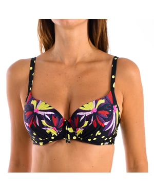 Top de bikini estampado con aros W230725 mujer