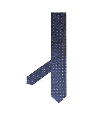 Hackett London Mini Pindot Estampado Corbatas Azul Hombre