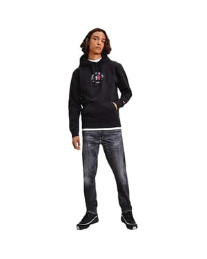 Sudadera de Tommy Jeans para hombre con logotipo característico