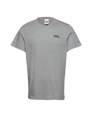 Camiseta de manga corta con logo Tommy Jeans Gris