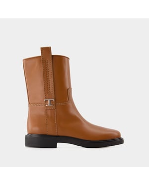 Botas Gomma 20l - <#Tod's#> - Piel - Marrón