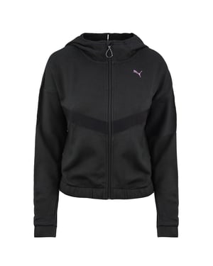 Puma Zip Up Womens Black Hoodie