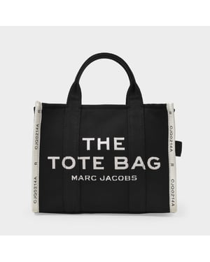 The Medium Tote Bag en lona negra
