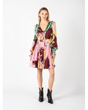 Pinko Vestido Salamandra Mujer Multicolor