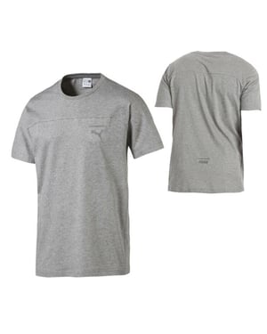 PUMA PACE PRIMARIO Mens Camiseta Top Camiseta Gris de manga corta 575046 03 A79B