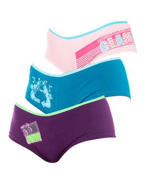 Pack-3 Culottes de cinturilla con sujeción efectiva 84084 mujer