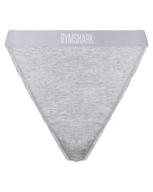 Gymshark algodón para mujer tanga gris