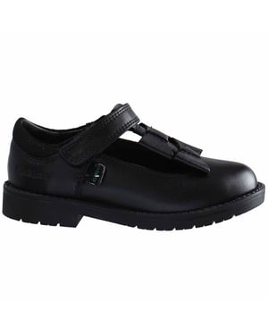 Pateadores lache bow niños zapatos negros