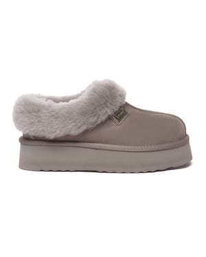 EVER AU Mujer Pantuflas De Piel - Topknot