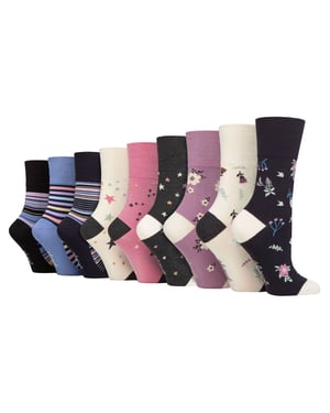 Paquete de 9 calcetines de bambú para mujer - SOLRM404142