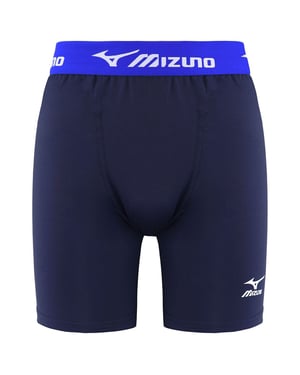 Mizuno Logo Men Navy Baselayer Shorts