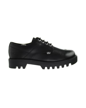 Pateadores Kizziie derby zapatos negros