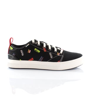 Toms x Marvel Trvl Lite Low Low Black Logotipo Impresión de encaje de encaje - Mens