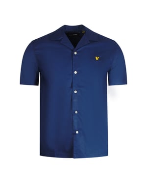 Camisa Resort de manga corta azul marino de Lyle & Scott