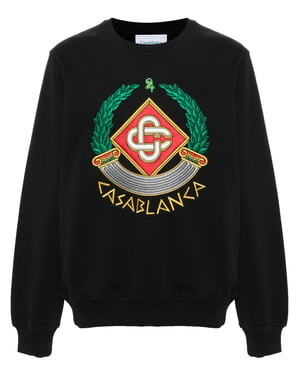 Sudadera Casablanca Casa Crest Bordada en Negro