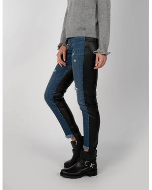 Liu-Jo Jeans Corte Recto Mujer Negro