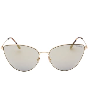 Tom Ford FT1005 28B Anais-02 Gafas de sol en oro rosa brillante