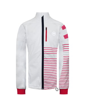 Rossignol manga larga cremallera blanca/roja para mujer ski softshell chaqueta rlfwj22 100