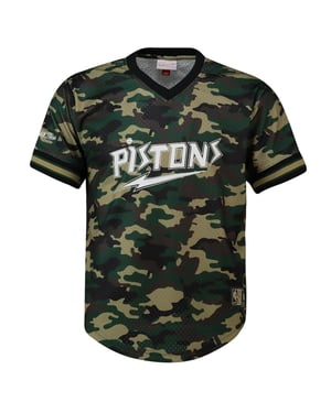 Mitchell & Ness NBA Detroit Pistons Camiseta de malla de camuflaje para hombres