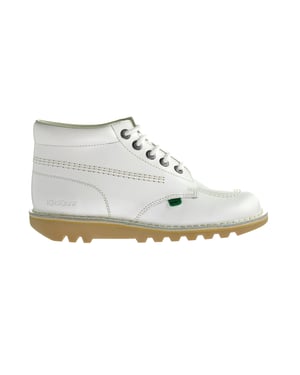 Patadas Kick Hi Boots blancas para mujer