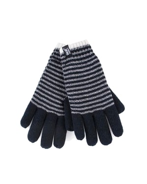 Heat Holders - Guantes térmicos con forro polar a rayas para mujer
