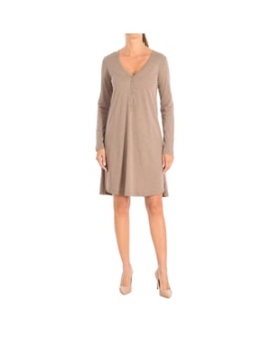 Vestido manga larga 3BCJV7044 mujer