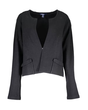 Suéter de algodón negro para mujer Gant