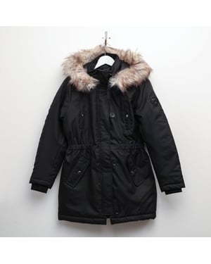 Abrigo de Invierno Iris Solo para Mujeres en Negro