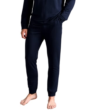Pantalones de pijama para hombre Ted Baker Joggers de pijama largos transpirables y casuales con bolsillos - Azul marino