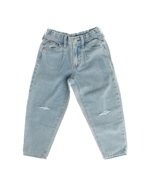 Jeans vaqueros barrel tiro alto 813605 niña